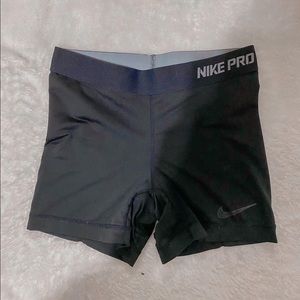 black nike pro spandex shorts sz xs